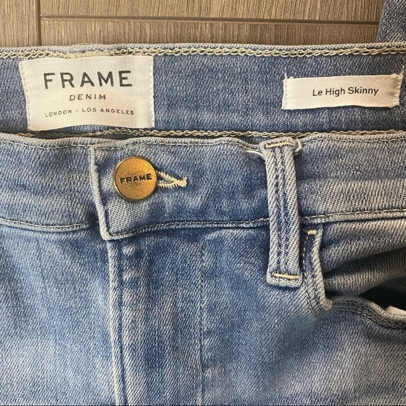 FRAME | Le High Skinny Front Chew Paltrow Jeans 27 - Picture 10 of 15